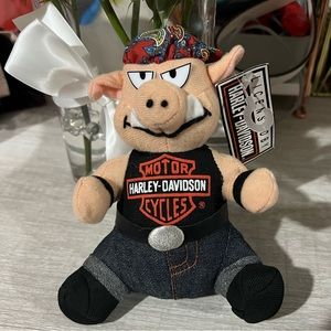 VTG Harley Davidson Hog Plush Motorcycles